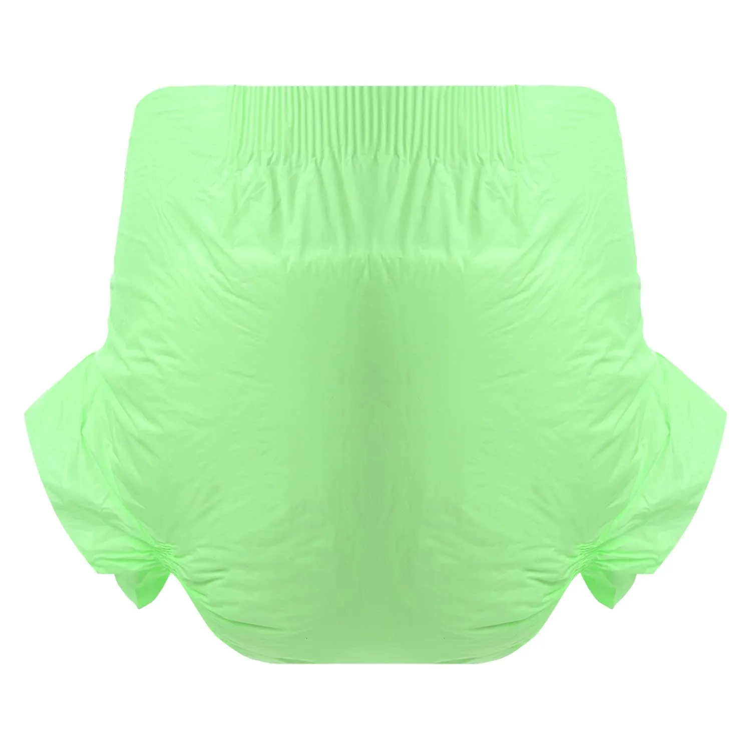 CutiePlusU Disposable Adult Diaper Heavy Absorption Dry Surface Adult Diapers All Night- Green 10 Pieces (Medium 28"-38")