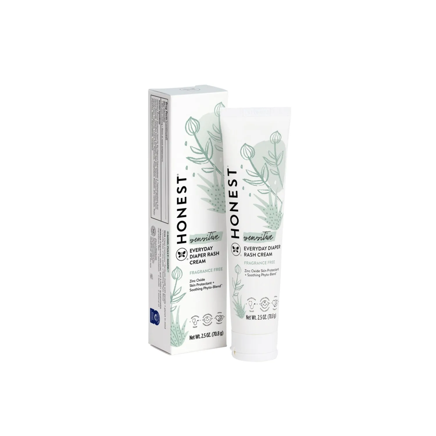 Honest Diaper Rash Cream, 2.5 Ounce