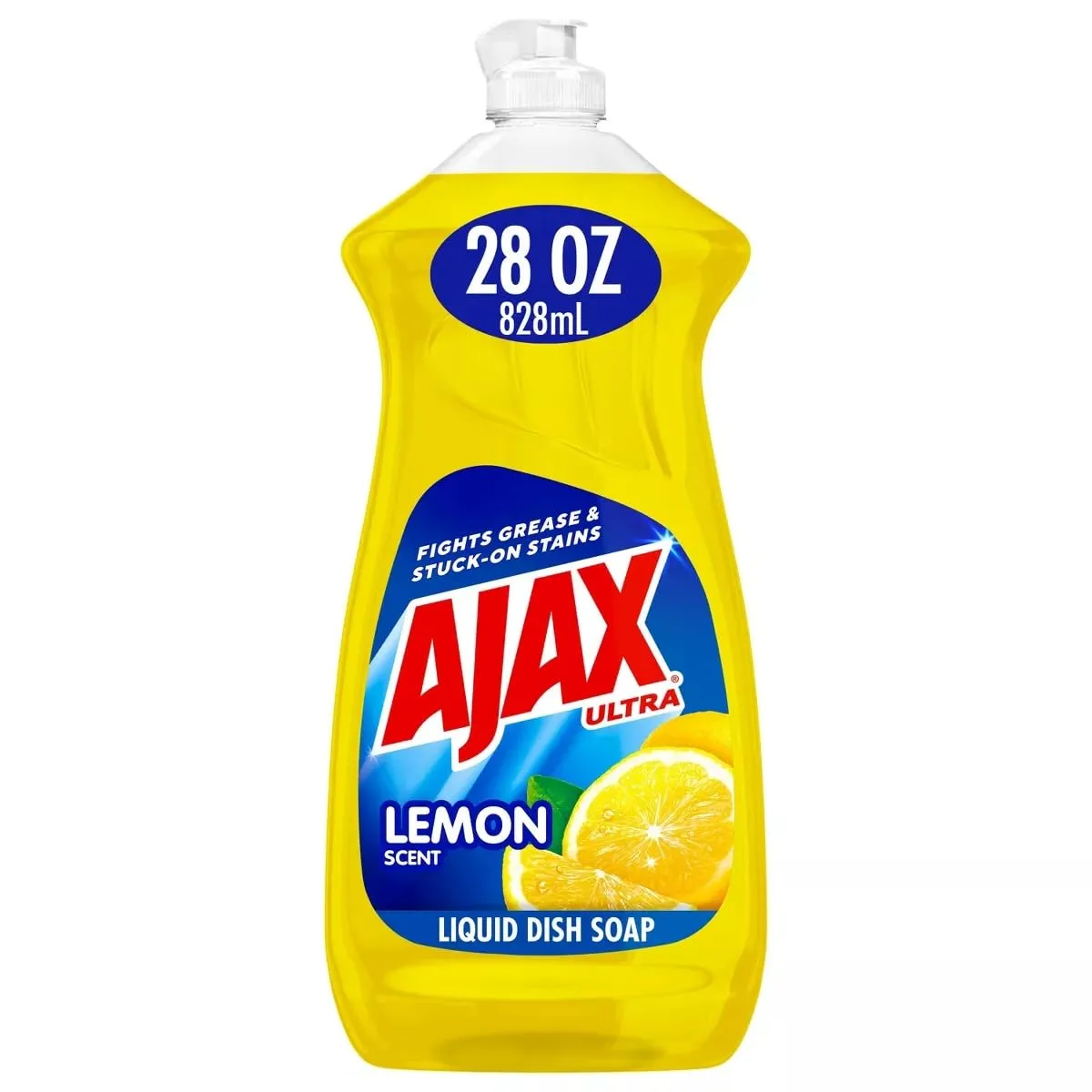 Ajax Dishwashing Liquid Dish Soap, 28 Ounce (Pack of 3, 84 Ounces Total), Lemon Scent Super Degreaser and Cleaner, All Purpose Cleanser