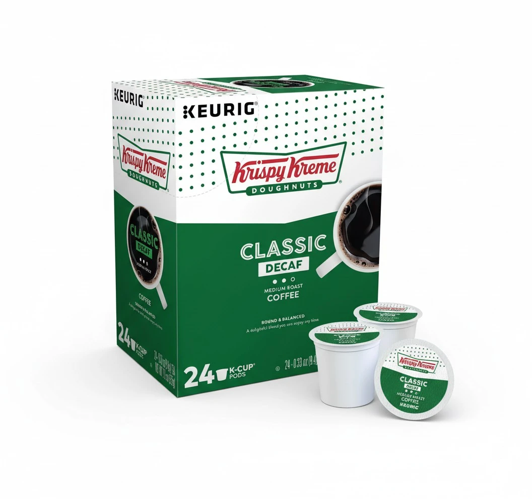 Krispy Kreme Doughnuts Decaf K-Cup Portion Pack for Keurig Brewers, 24 Count