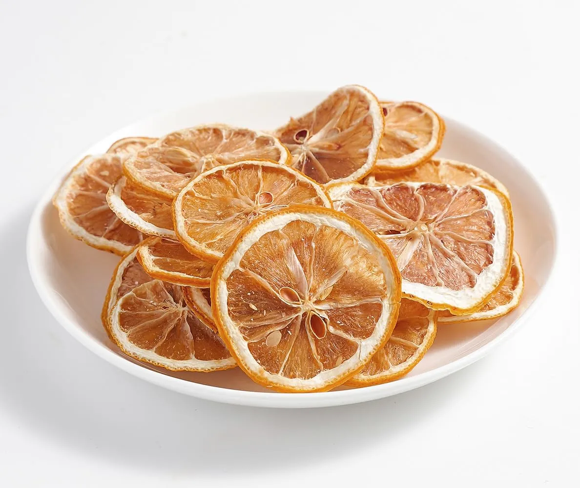Selected Dried Lemon Slices 3 Oz/86g,Dehydrated Dry Lemon.100% Natural & No Additives,No Sugar Added.