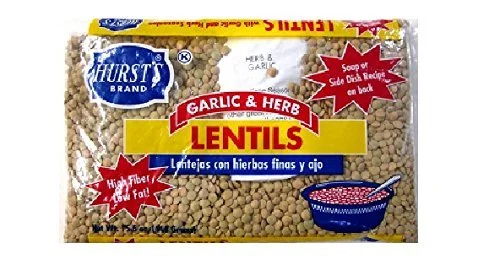 Hurst's Garlic & Herb Dried Lentil Soup Mix (Pack of 2) 15.5 oz Bags