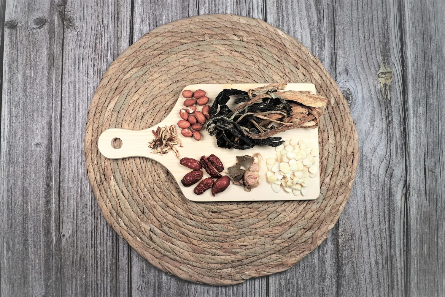 USTCM JoyFull Soup Dried Cabbage & Monk Fruit Soup Mix 白菜干羅漢果湯料包 Herbal Soup Made Easy! 1-2 Servings 60g