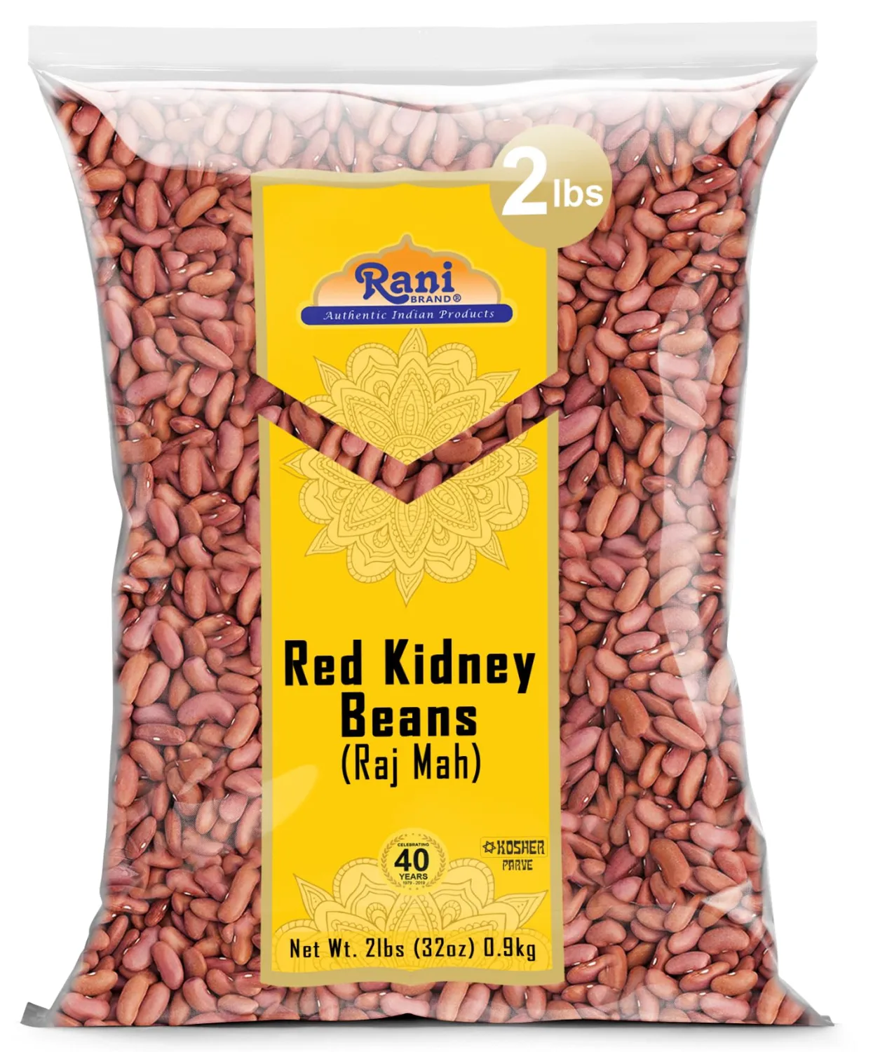 Rani Red Kidney Beans, Light 32oz (2lbs) 908g ~ All Natural | Vegan | Gluten Friendly | NON-GMO | Kosher | Raj Mah