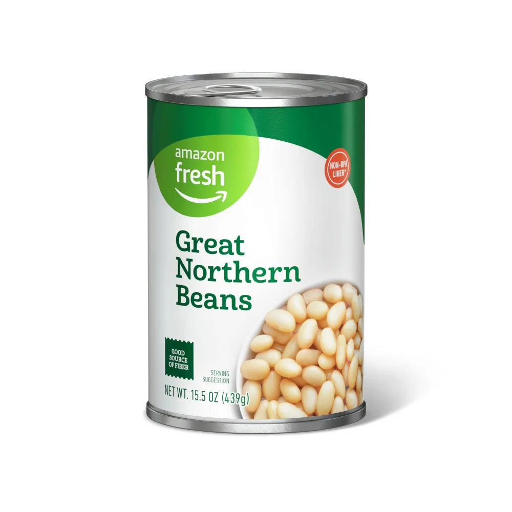 Zinc Fresh, Canned Great Northern Beans, 15.5 Oz