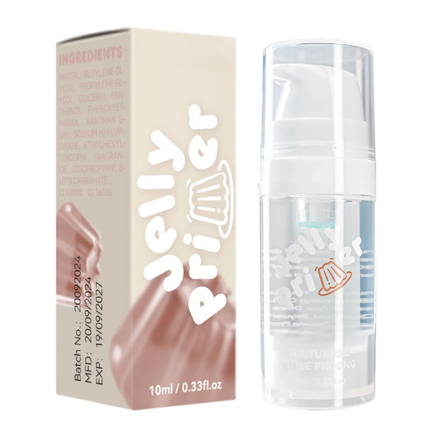 Makeup Primer - Hydrating Facial Primer | Jelly Primer | Lightweight Primer | Hydrating Transparent Primes | Smoothing Skin Facial Primer Makeup Primer Lasting Primer For Minimizing Look Of Pores
