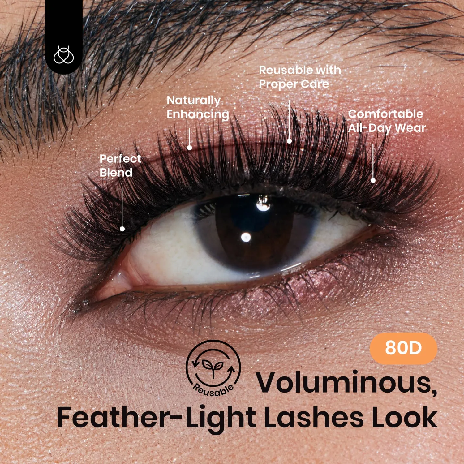 Beetles Fluffy Lash Clusters Volume 80D Eyelash Clusters 280pcs Individual Lashes 9-18mm Cluster Eyelash Extensions C Curl False Eyelashes DIY Cluster Lashes (C023, 80D, 9-18mm)