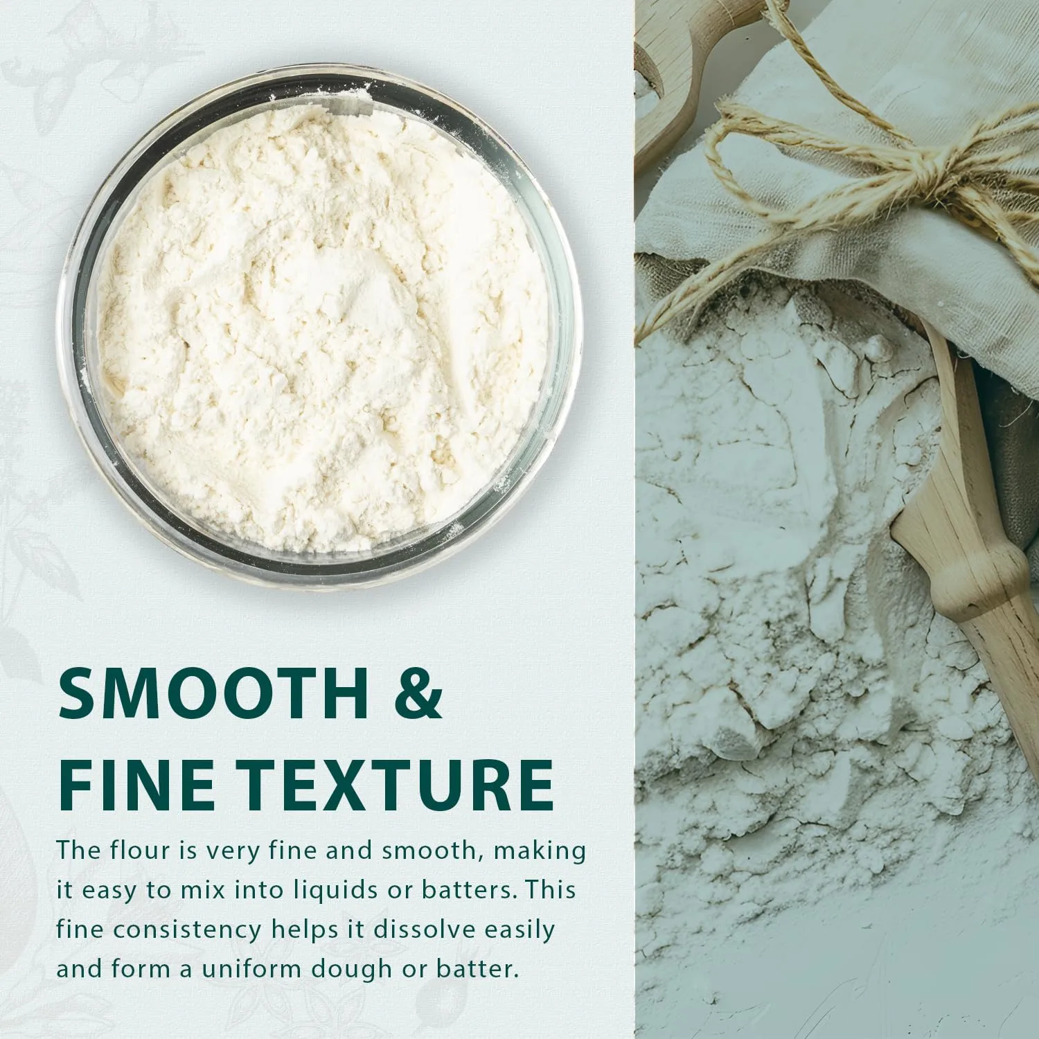 Soeos Glutinous Rice Flour 16 Ounce (Basic), 1 Pack Rice Flour for Baking or Cooking, All Natural White Rice Flour, Vegan, Gluten-Free