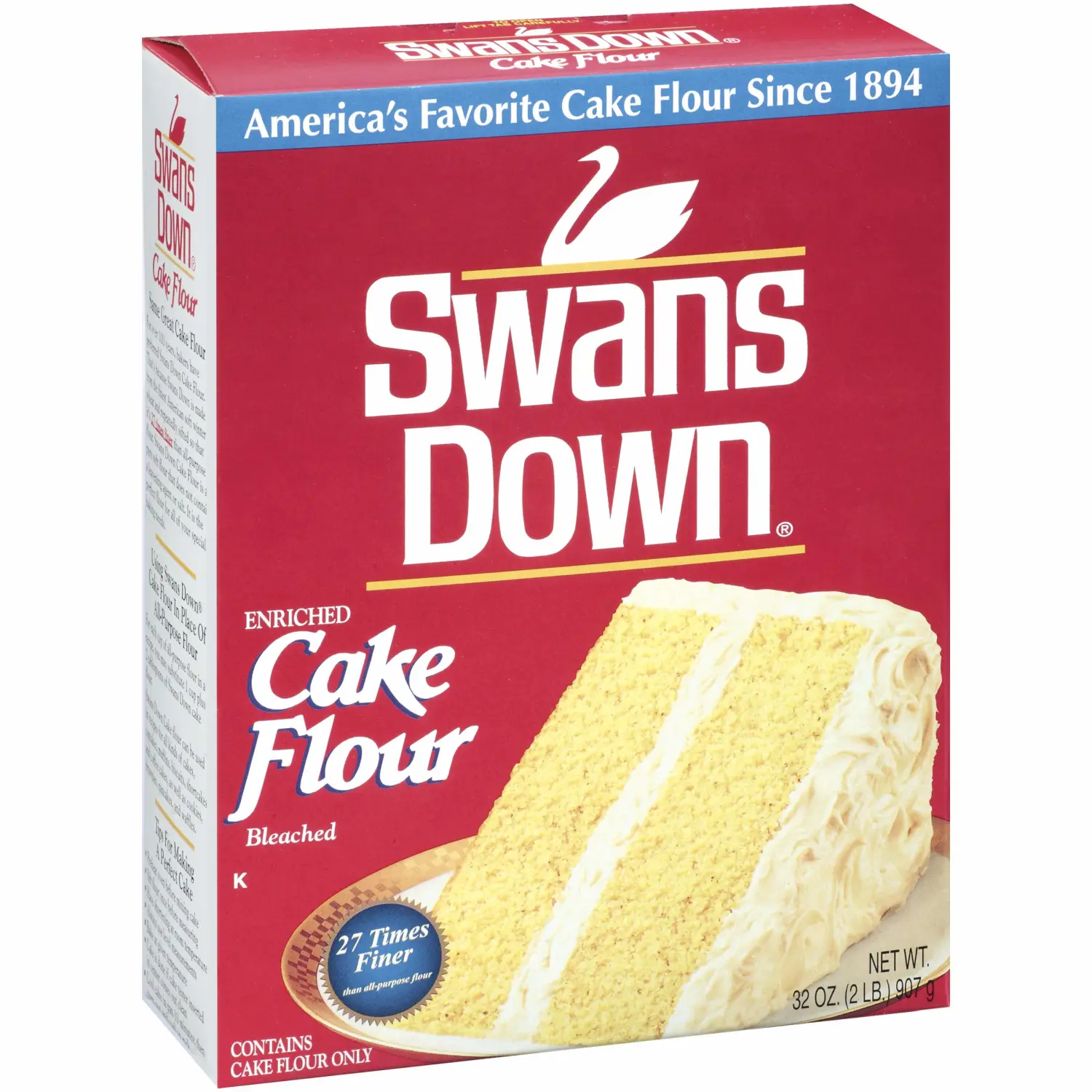 Swans Down Regular Cake Flour, 32oz Box (Pack of 8)