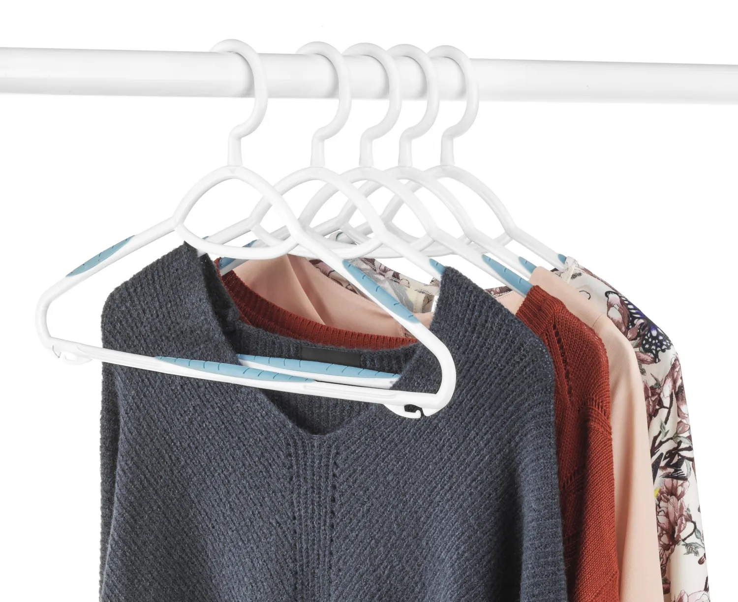 Whitmor Sure-Grip Plastic Hangers (Set of 5)