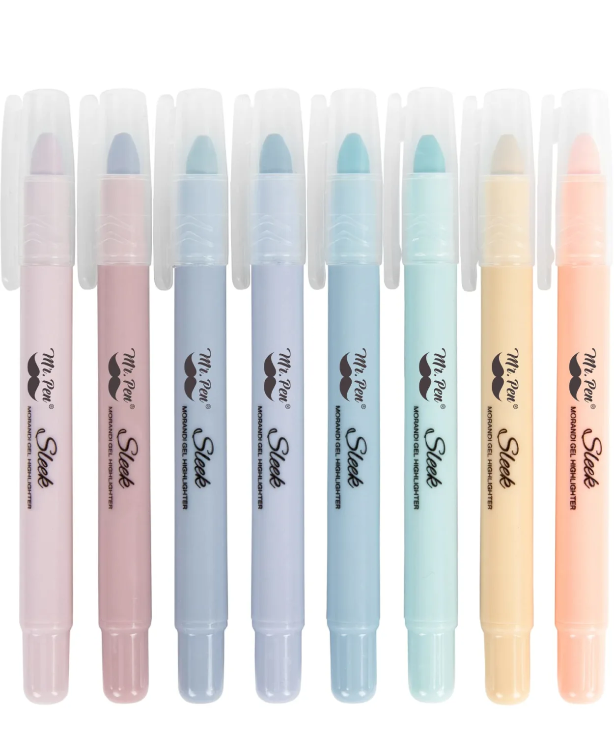 Mr. Pen- Gel Highlighters, 8 Pack, Morandi Colors, No Bleed Bible Markers