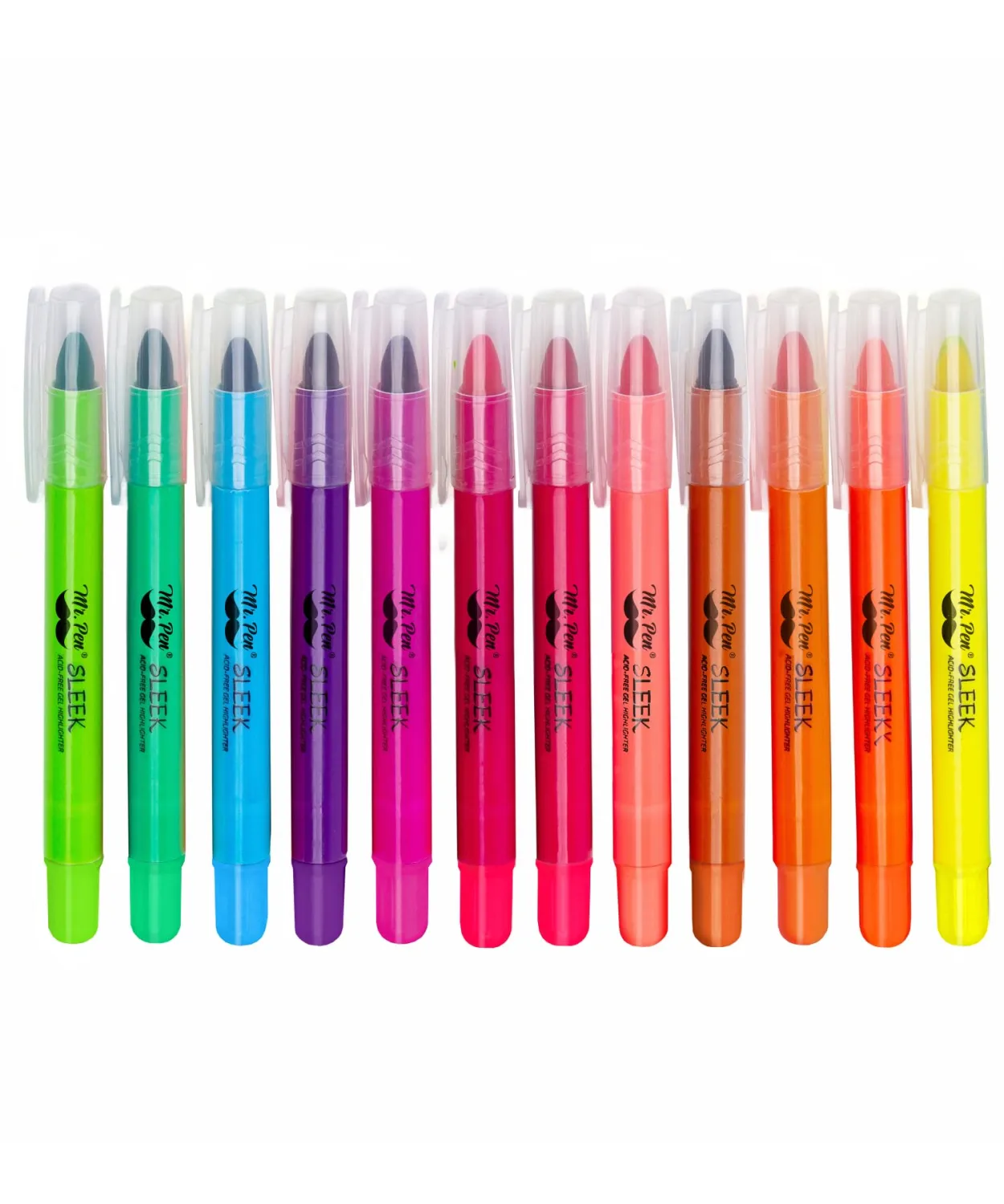Mr. Pen- No Bleed Gel Highlighters, Colorful, 12 Pack, Bible Highlighters and Pens No Bleed, Bible Markers for Study, Journaling, School Supplies and Accessories