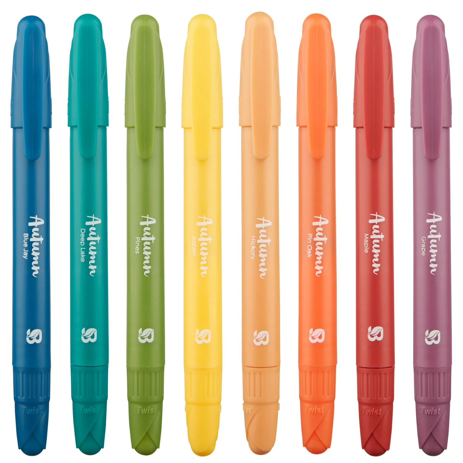 BLIEVE - Gel Highlighters, Bible Highlighters No Bleed, Cute Bible Journaling School Supplies, Assorted Colors, Study Set And Bible Accessories (Autumn, 8)