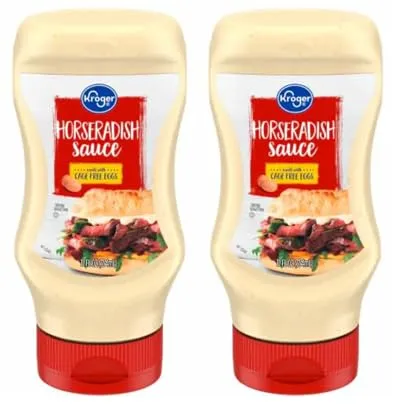 Pack of 2 Squeeze Horseradish Sauce 12 fl oz.