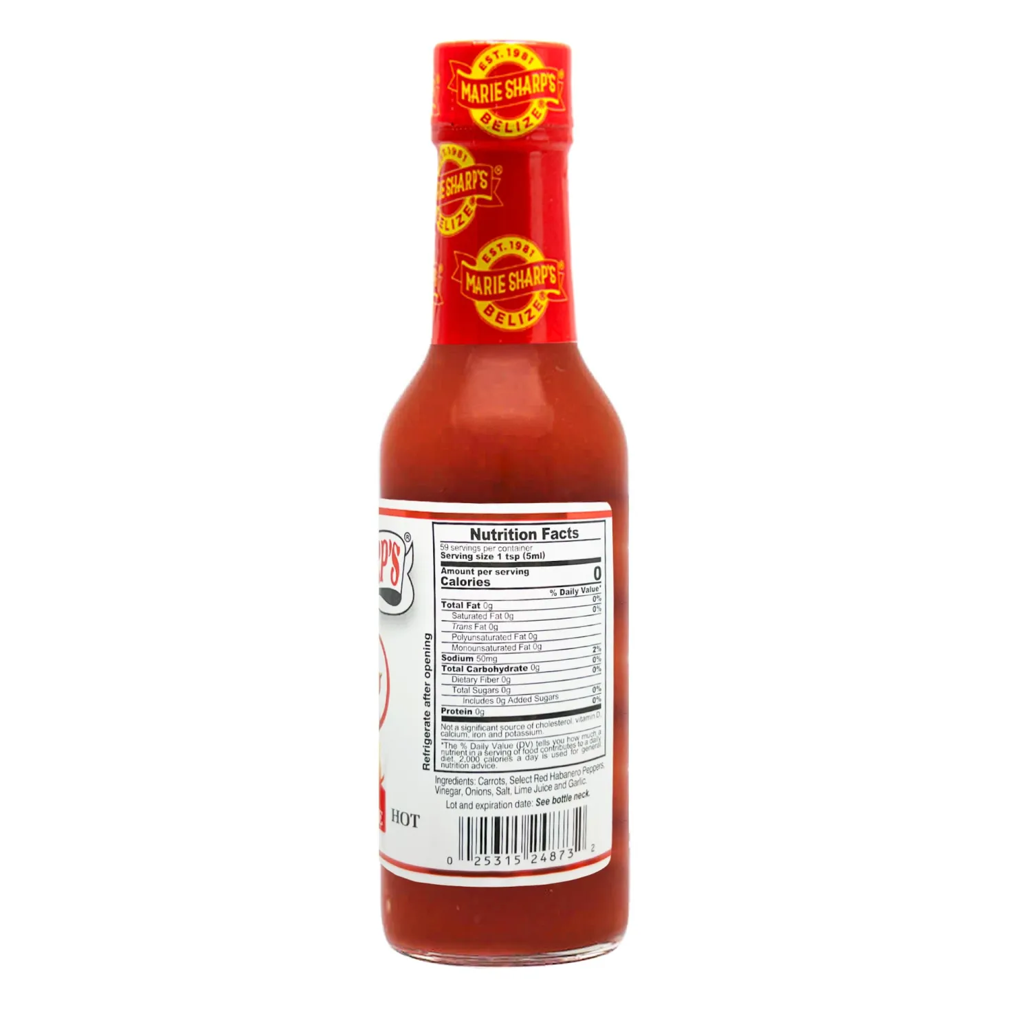 Marie Sharp's Original Hot Habanero Hot Sauce | 10 oz