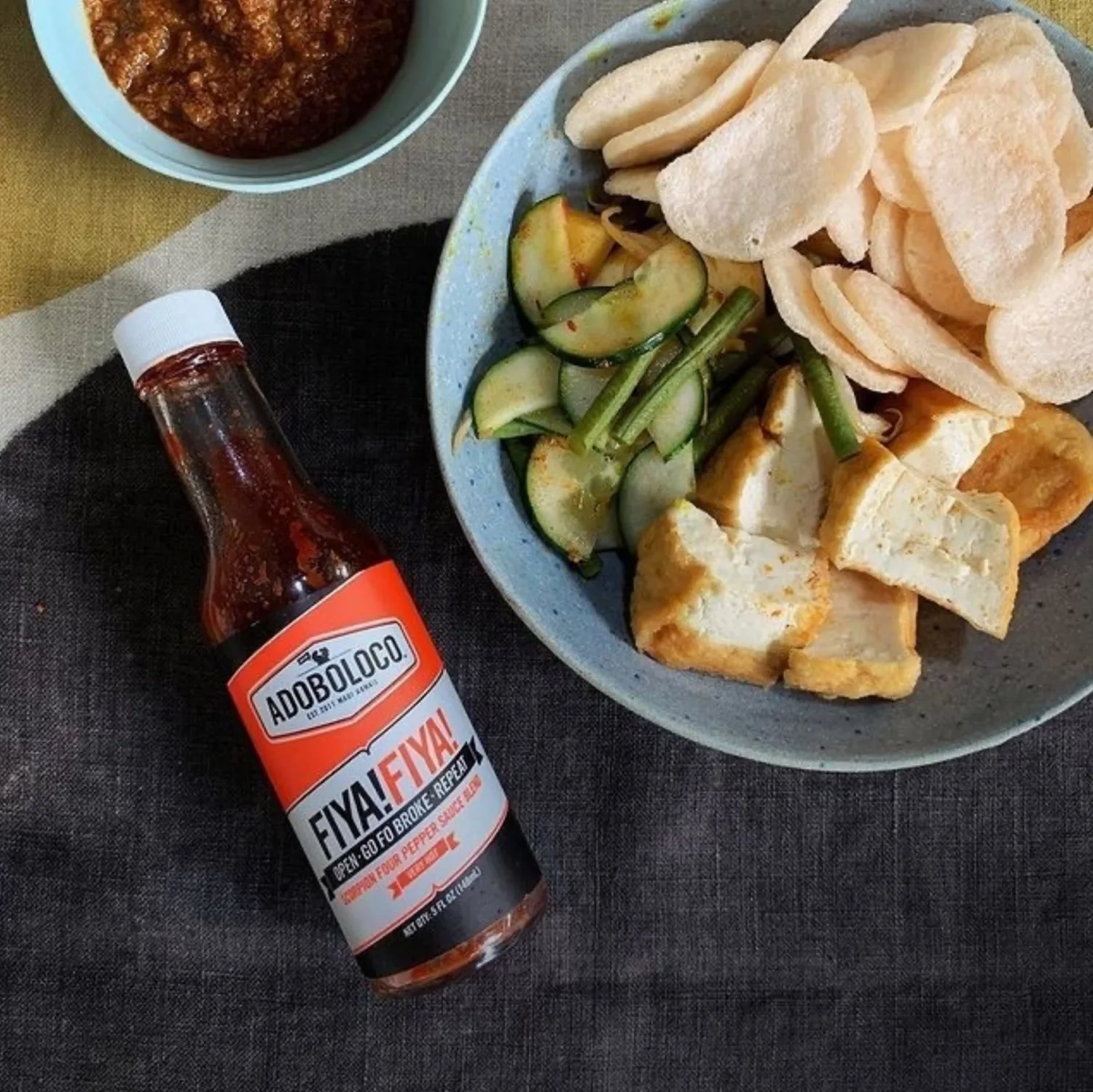 Adoboloco FIYA! FIYA! Hot Sauce – 11/10 Scorching Heat, Unforgettable Flavor – 5oz | Trinidad Scorpion, Ghost Pepper, Habanero