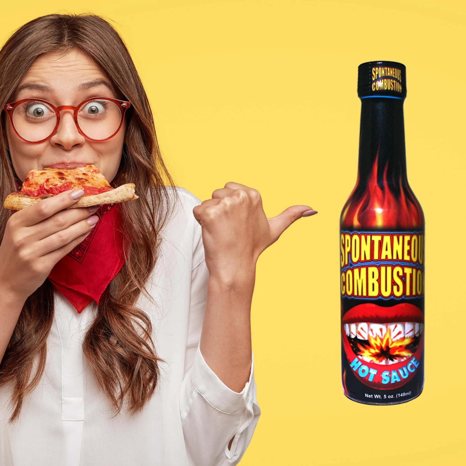Spontaneous Combustion Hot Sauce and Habanero Hot Sauce - 5 oz – Try if you dare! – Perfect Gourmet Gift for the Hot Sauce Fan