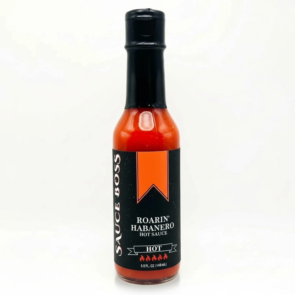 Roarin' Habanero by Sauce Boss - Ignite Your Taste Buds with the Fiery Heat of Our Bold Habanero Sauce!