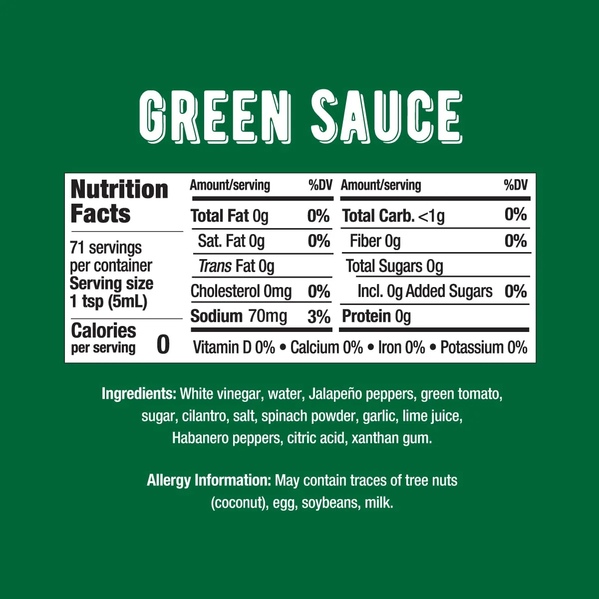 Melinda’s Green Sauce - Gourmet Mild Chile Verde Hot Sauce Made With Fresh Ingredients, Tomatillos, Jalapeño, Spinach & Cilantro - Kosher - 12 oz, 1 Pack