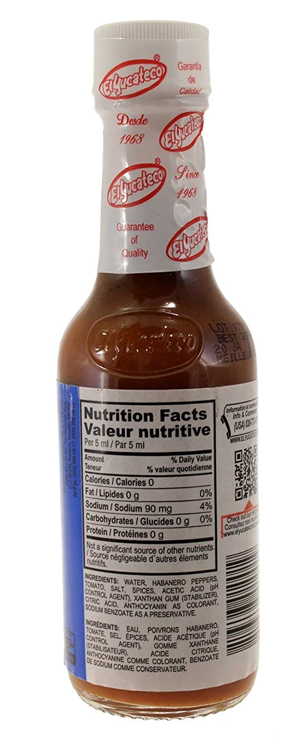 El Yucateco Red Hot Sauce, 4 Fluid Ounce