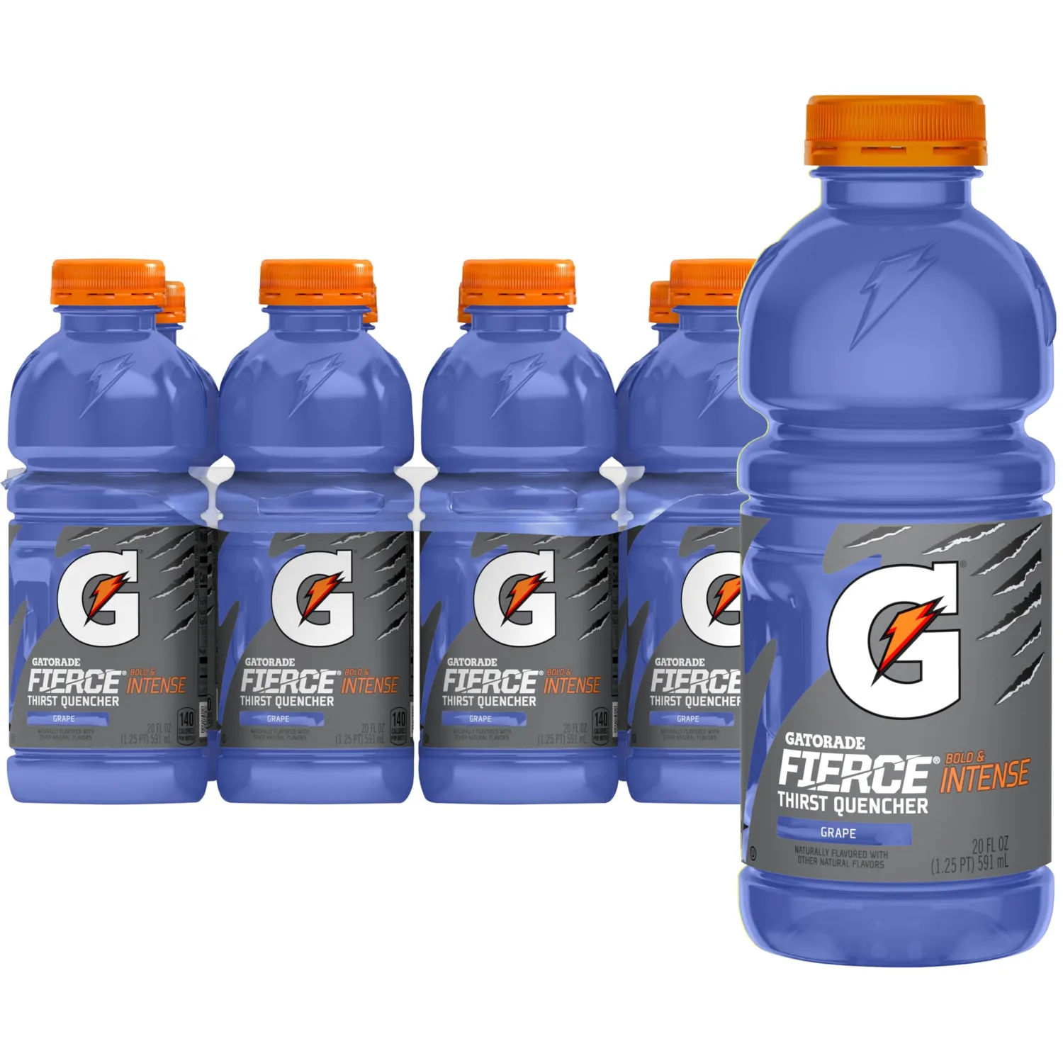 Gatorade Thirst Quencher, Fierce Grape, 20 Fl Oz (Pack of 8)