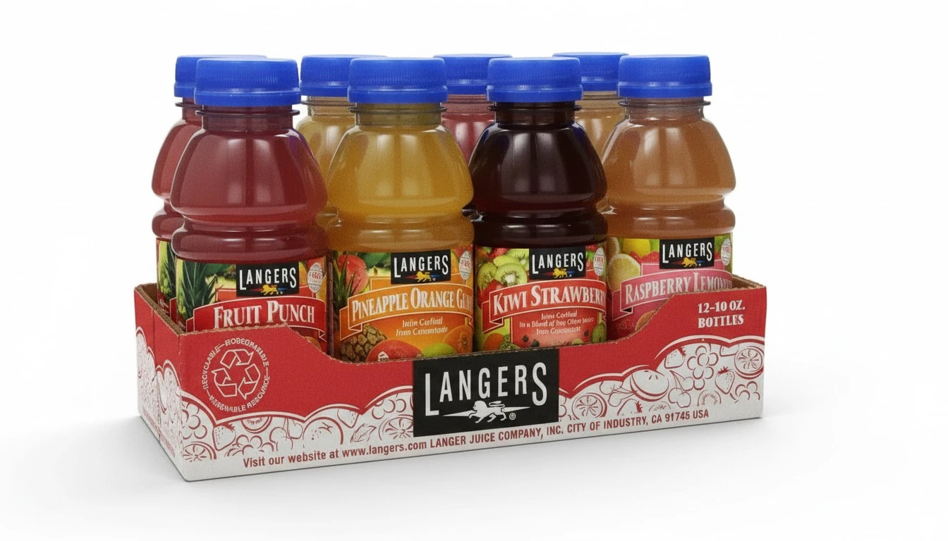 Langers Tropical Variety Pack,10 Fl Oz (Pack of 12)