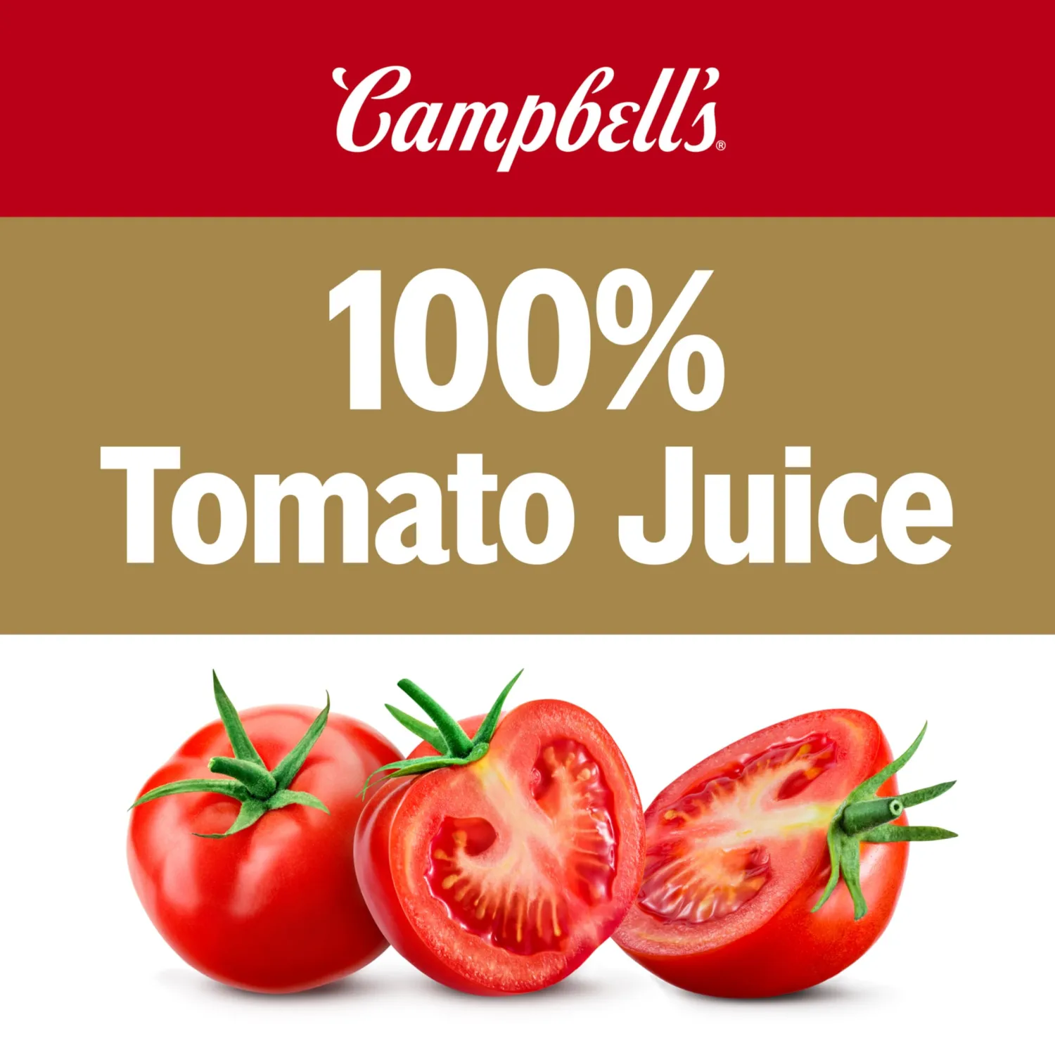 Campbell's 100% Tomato Juice, 11.5 fl oz Can (6 Pack)