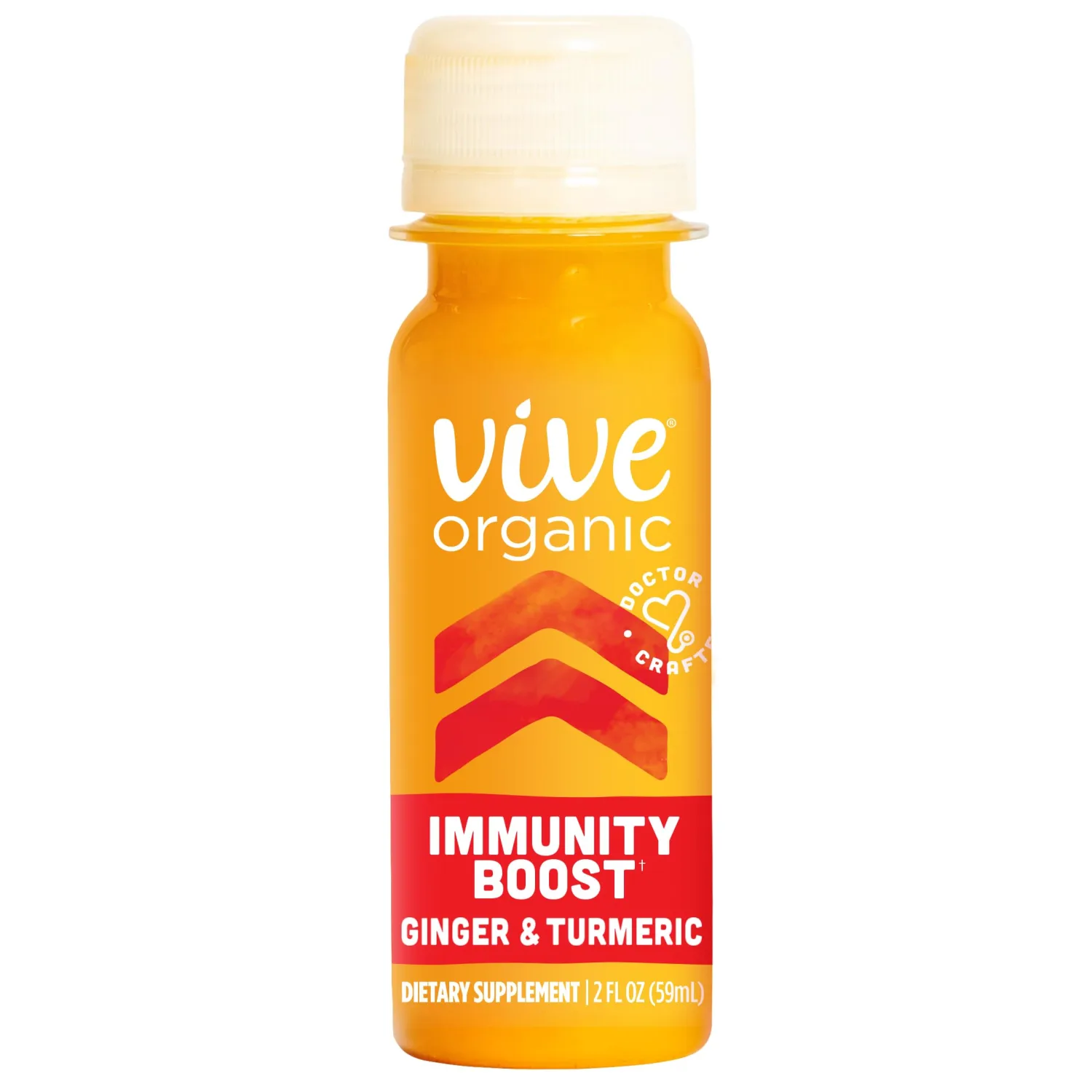 Vive Organic Immunity Boost Original Ginger & Turmeric Shot (2oz Bottle)