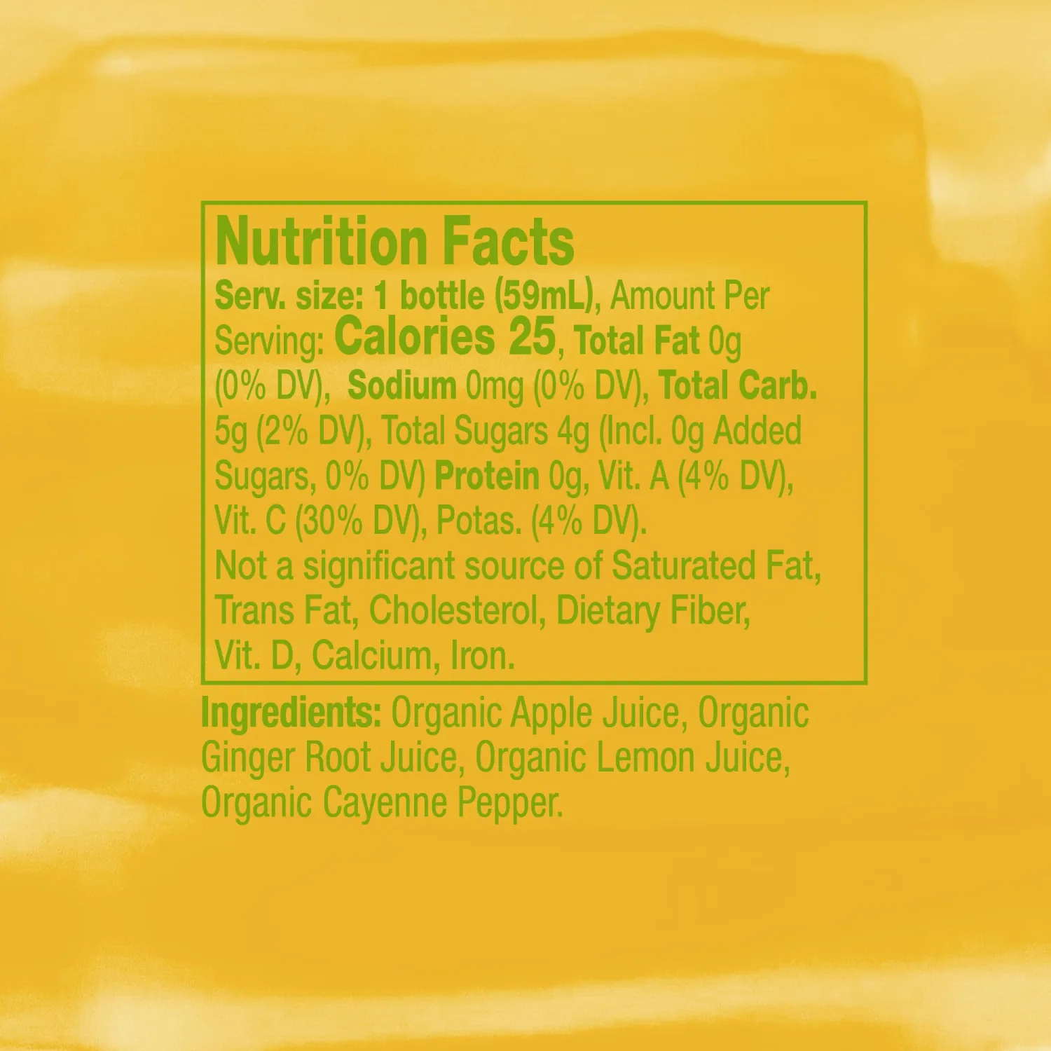 Vive Organic Pure Boost Ginger Shot (2oz Bottle)