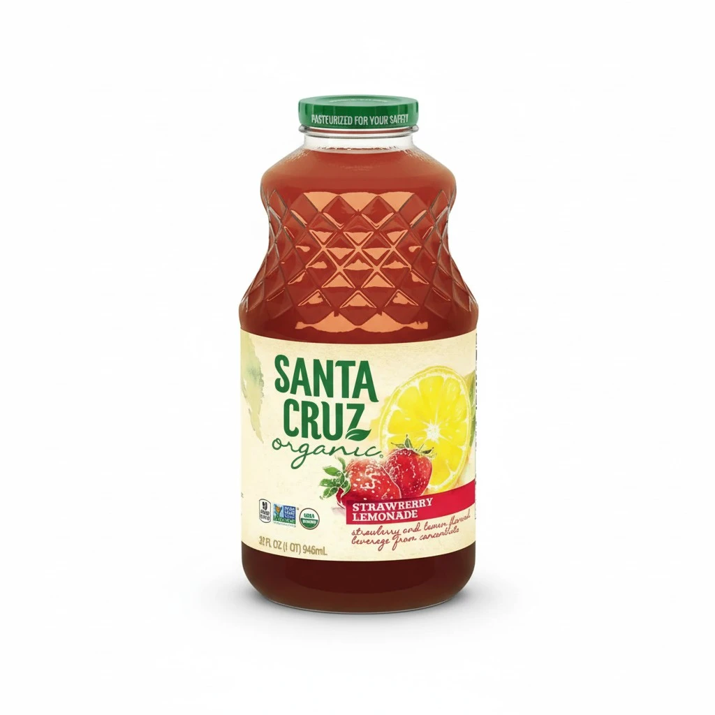Santa Cruz Organic Strawberry Lemonade, 32 Ounces