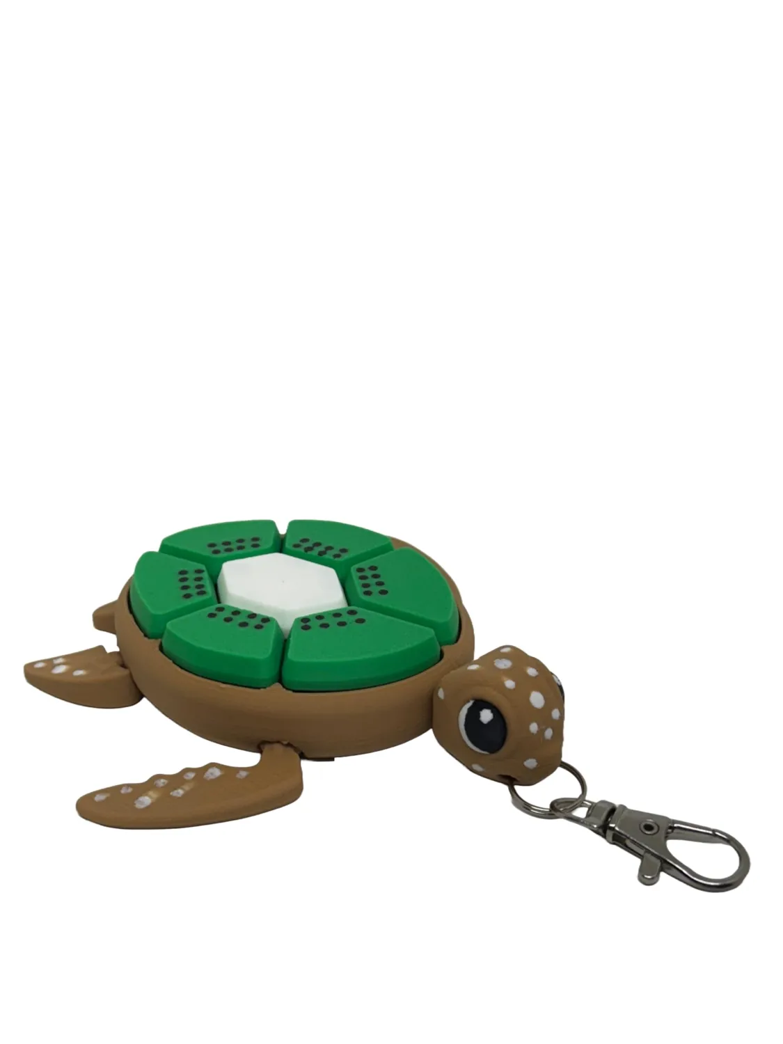 Turtle Fidget Clickers - Fruit Series Desktop and Keychains - Sensory Figures, Mechanical Keys - Autism, ADHD, Stress, Anxiety Relief (Kiwi)