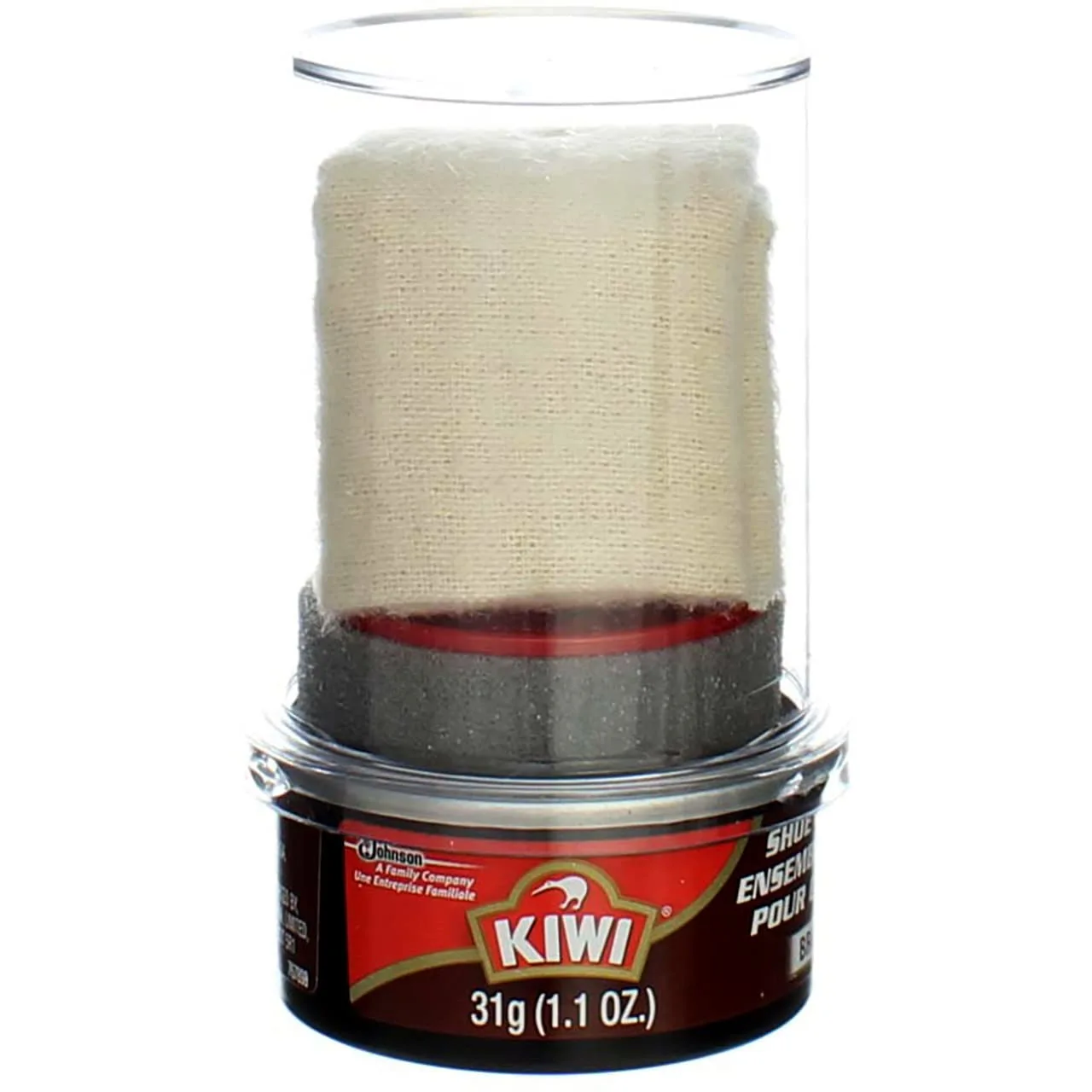 Kiwi 70093 Shoe Polish Kit, 1.1 Oz, Brown