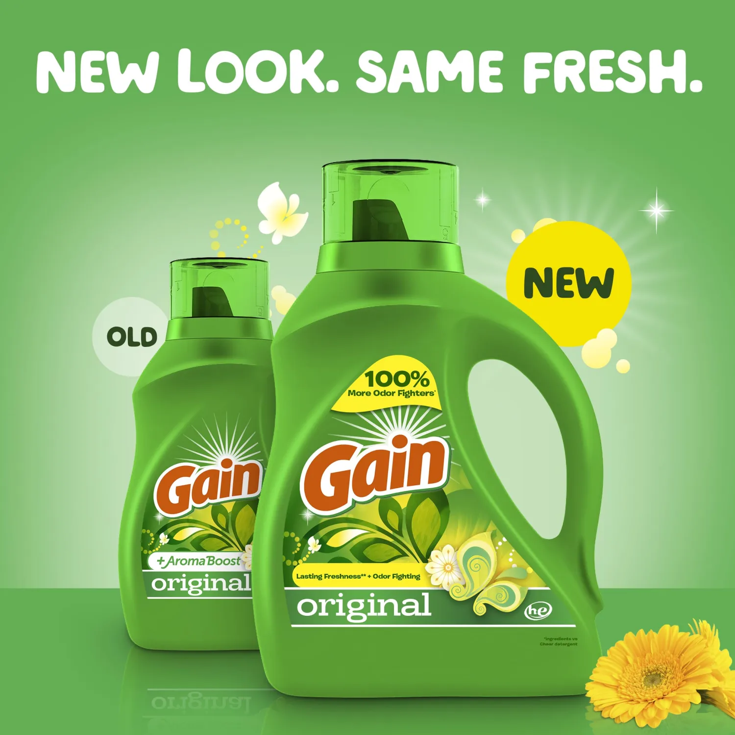 Gain + Aroma Boost Liquid Laundry Detergent, Original Scent, 78 Loads, 113 fl oz, HE Compatible