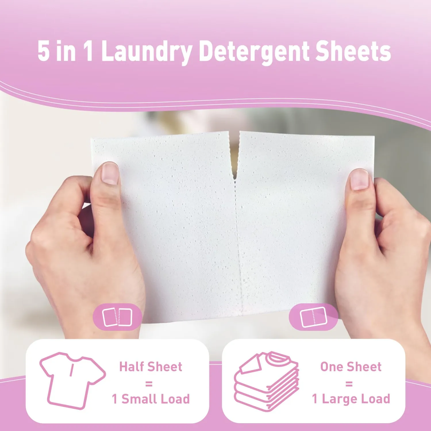 YUCO Travel Laundry Detergent Sheets 80 Loads, Liquidless Detergent Sheets for Travel, No Mess No Plastic Jug Concentrated Laundry Sheet Hypoallergenic, Jasmine And Lily of the Valley Scent