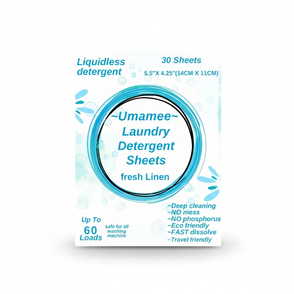 Laundry Detergent Sheets Clean Earth Fresh Scent - 60 Loads No Plastic Jug Concentrated 30 Laundry Sheets, Travel Friendly Laundry Soap Sheets
