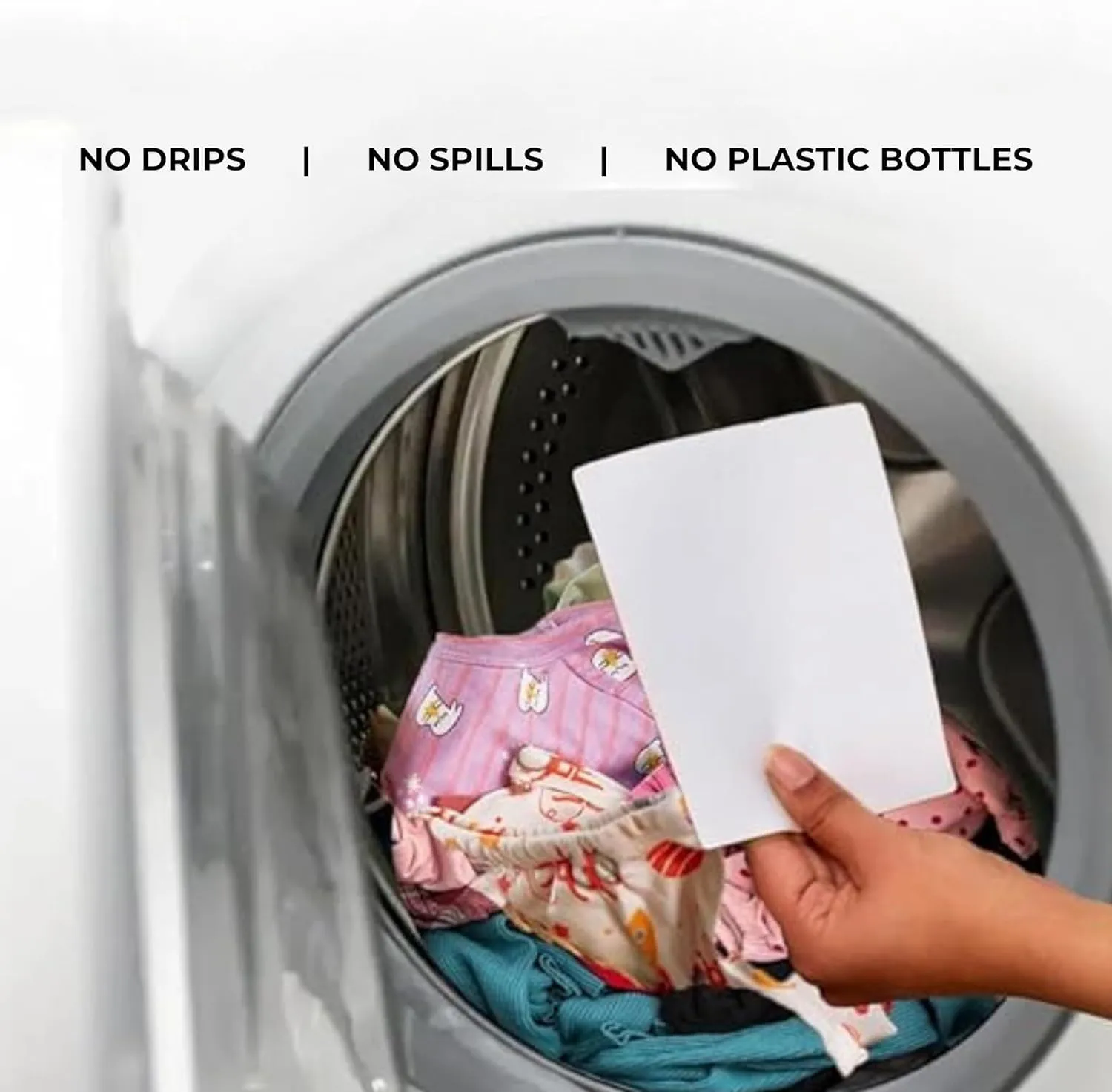 Clean Earth Fragrance Free Laundry Detergent Sheets - 60 Loads, Concentrated, No Plastic Jug, 30 Sheets, Travel Friendly Laundry Soap