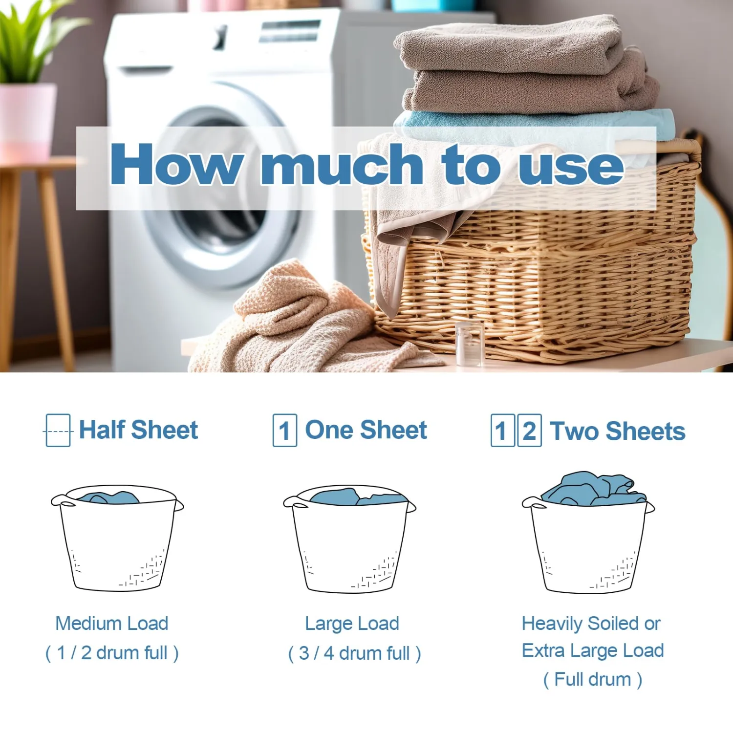 Laundry Detergent Sheet, Eco-Friendly & Hypoallergenic Wash Strips, Natural Ingredients, Ultra-Concentrated, Travel-Ready, No Plastic Jug- Unscented, (60 Loads) 30 Sheets