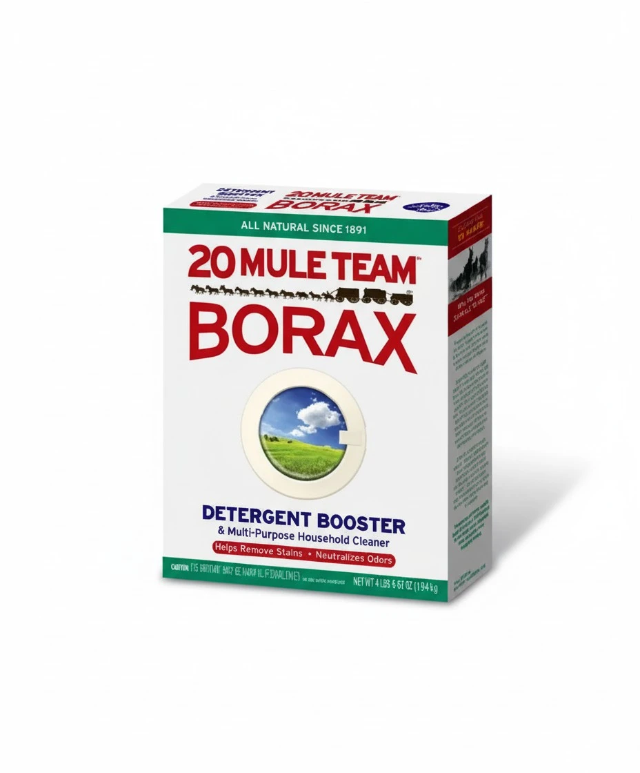 Detergent Booster & Multi Purpose Household Cleaner NEW, Natural Laundry Booster with Borax Full 4 Lb Box