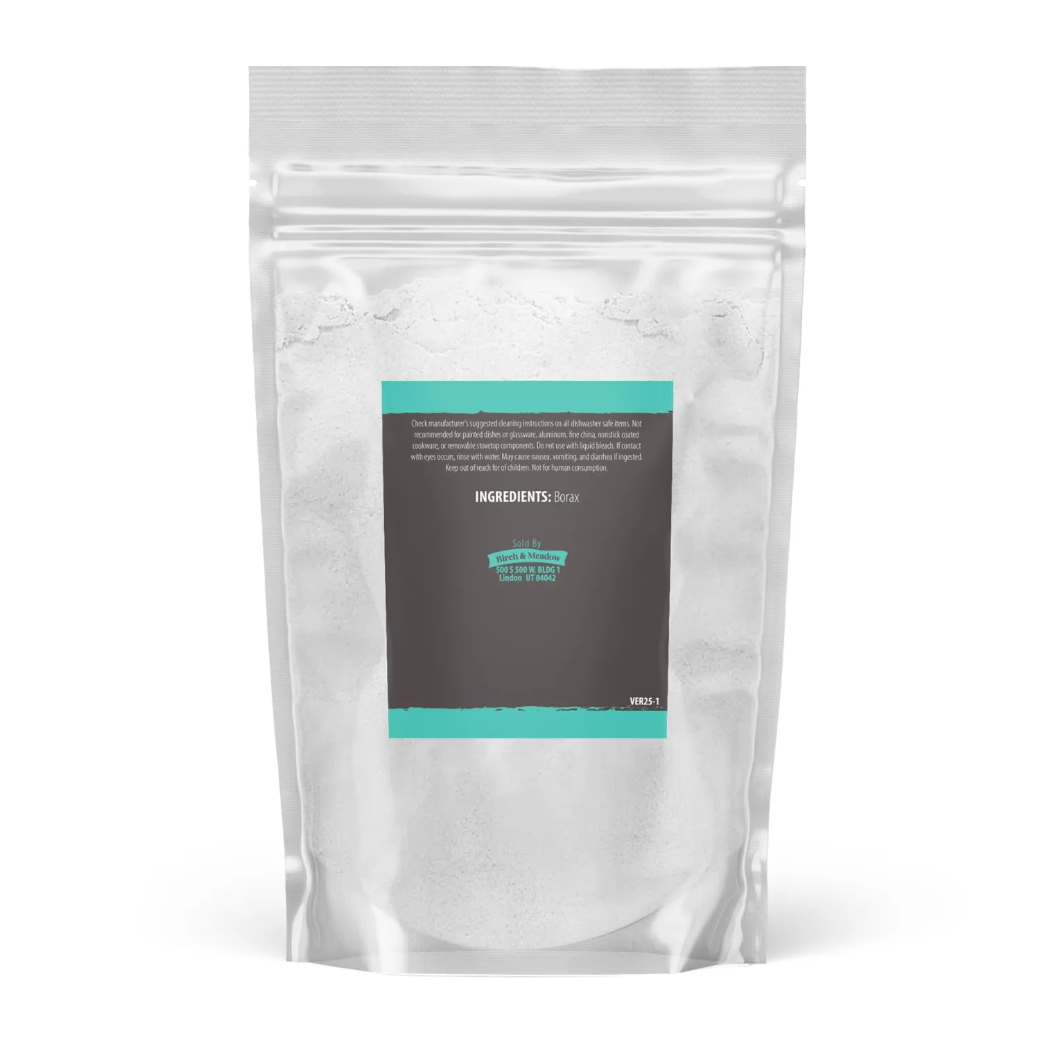 Birch & Meadow Borax, Unscented, Laundry & Cleaning Additive (1 Pound)