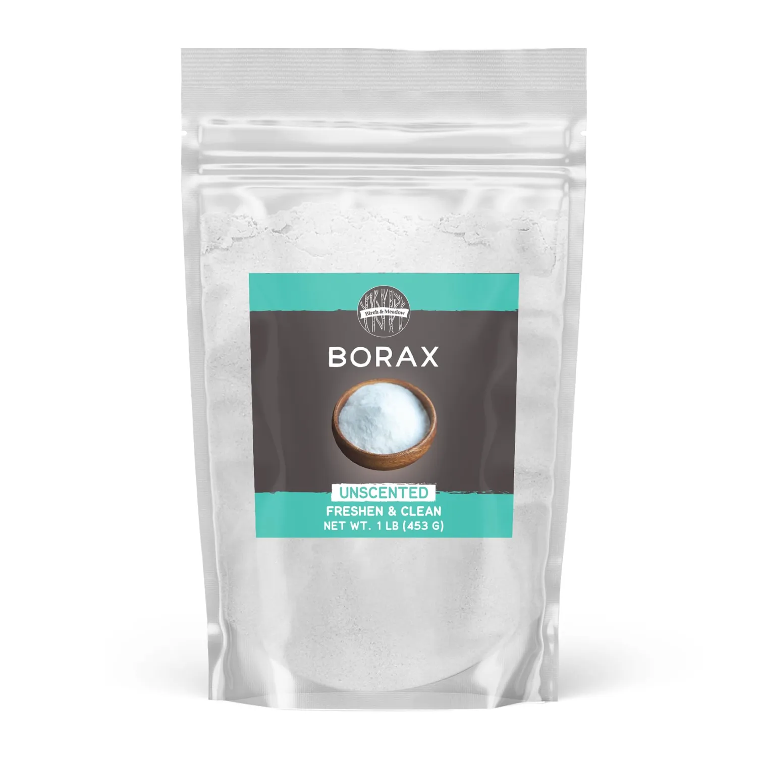 Birch & Meadow Borax, Unscented, Laundry & Cleaning Additive (1 Pound)
