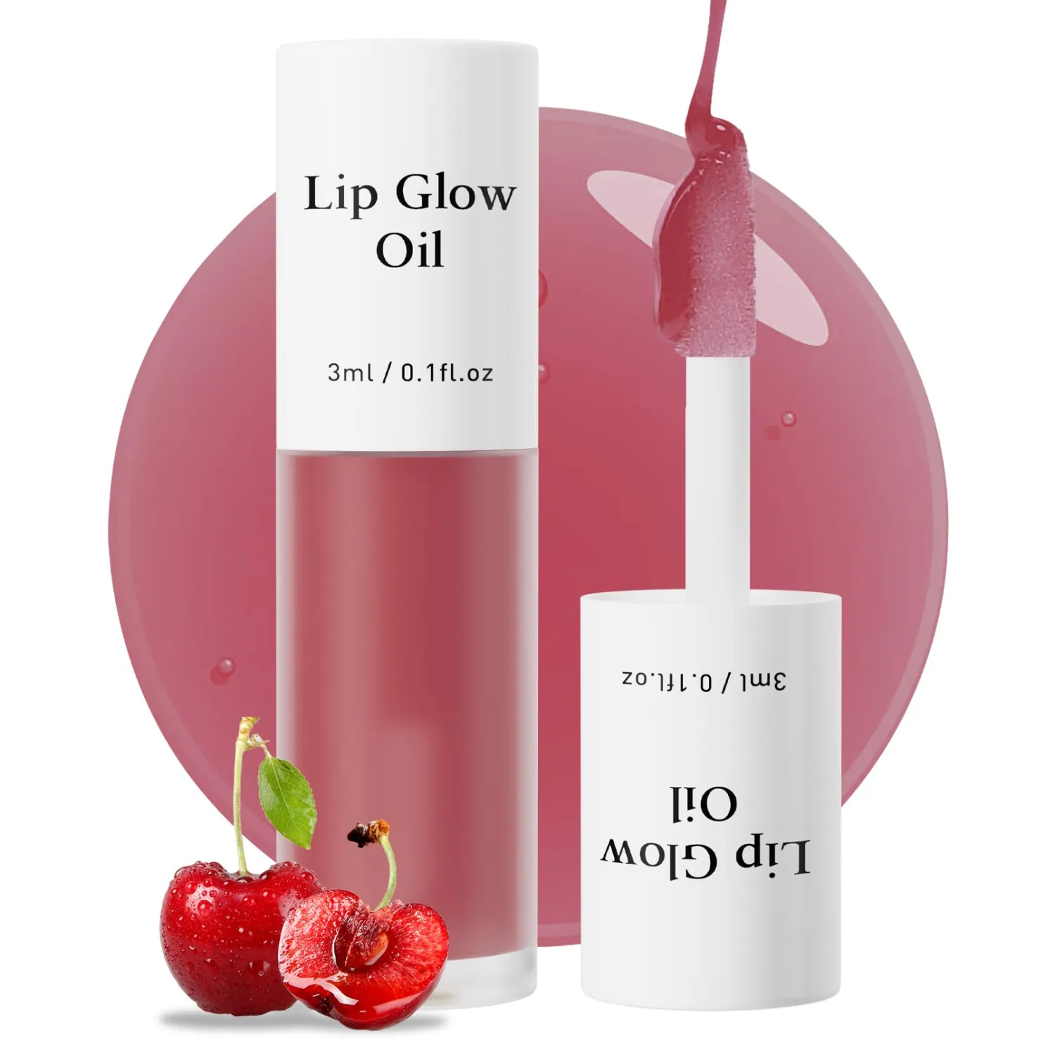 Hydrating Lip Glow Oil, Moisturizing Lip Plumper Gloss, Transparent Plumping Lip Gloss, Lip Oil, Lip Balm for Lip Care and Dry Lips