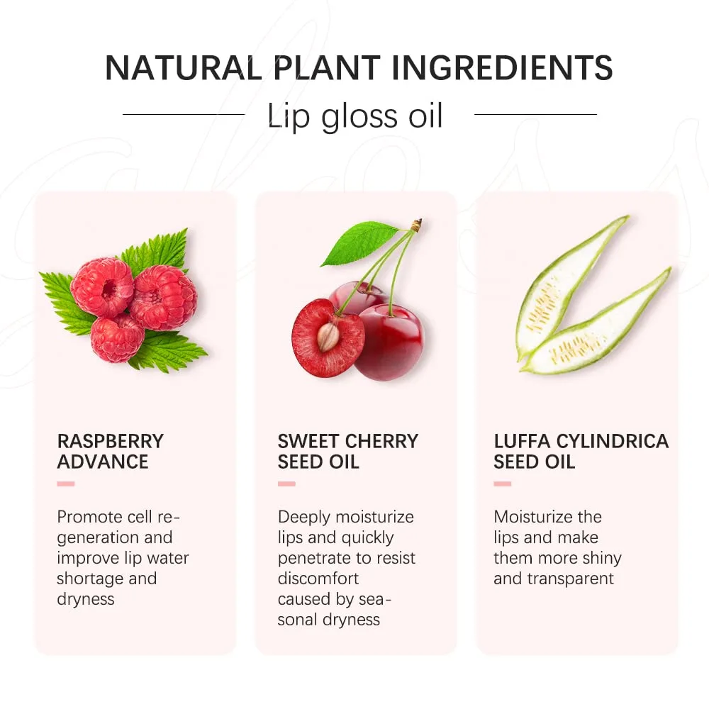 Lip Oil, Hydrating Lip Glow Oil, Lip Plumper Gloss, Moisturizing Lip Oil, No-Sticky Transparent Plumping Lip Gloss, Lip Gloss Lip Balm Lip Care