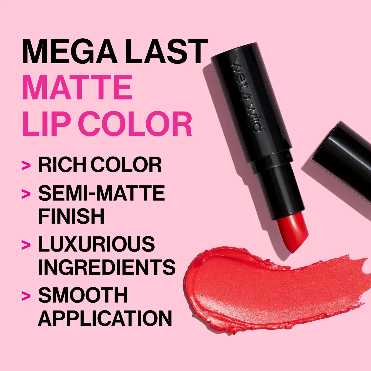 wet n wild Mega Last Matte Lip Color, Semi Matte Hyaluronic Acid Infused, Long Lasting Full Coverage for a Nourishing Pout, Cruelty-Free & Vegan - Mochalicious