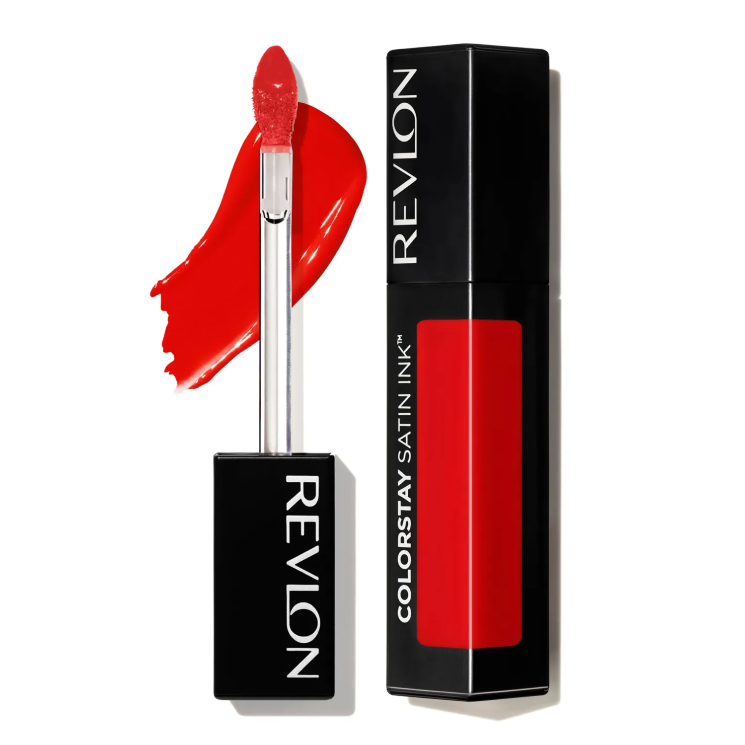 Revlon ColorStay Satin Ink Liquid Lipstick, Longwear Rich Lip Colors, Formulated with Black Currant Seed Oil, 014 Smokin' Hot, 0.17 fl oz