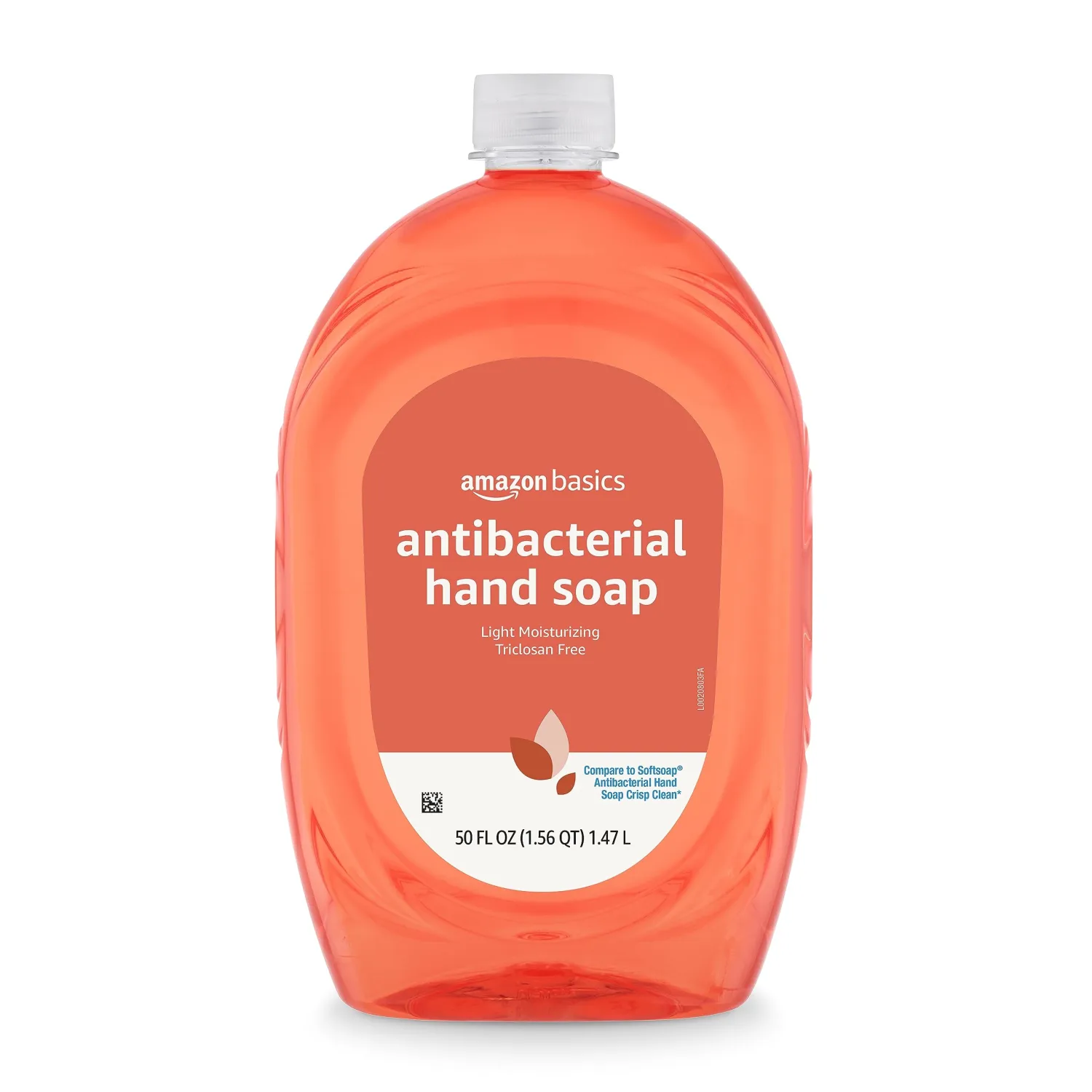 Amazon Basics Antibacterial Liquid Hand Soap Refill, Light Moisturizing, Triclosan-Free, Citrus, 50 Fl Oz (Pack of 1) (Previously Solimo)