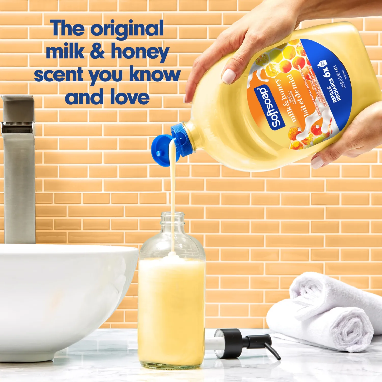 Softsoap Milk & Honey Scented, Liquid Hand Soap Refill, 50 Ounce