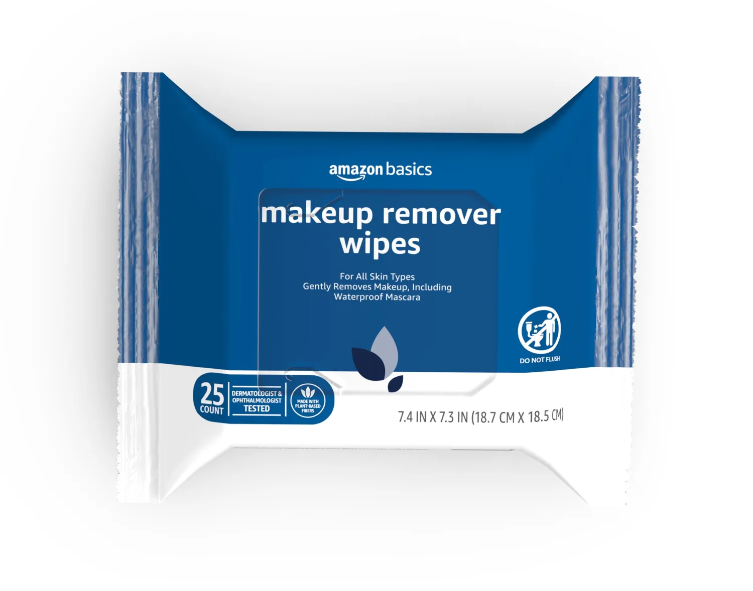 Amazon Basics Makeup Remover Wipes, 25 wipes