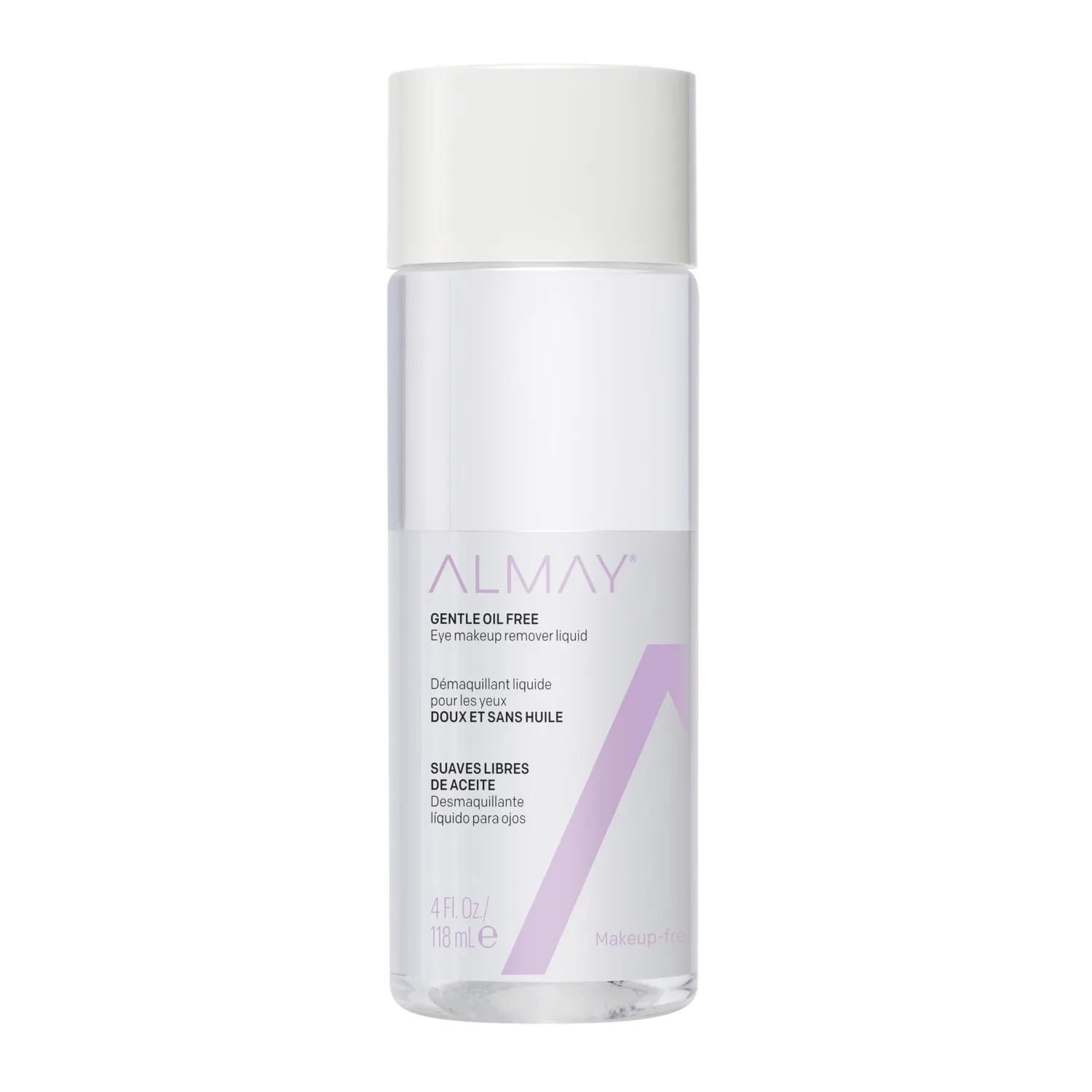 Almay Eye Makeup Remover Liquid with Aloe, Oil-Free, Hypoallergenic, Dermatologist & Ophthalmologist Tested, 4 fl oz