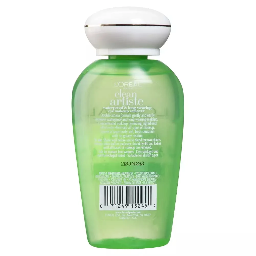L'Oréal Paris Clean Artiste Eye Makeup Remover, Sensitive Eyes, 4 fl. oz.