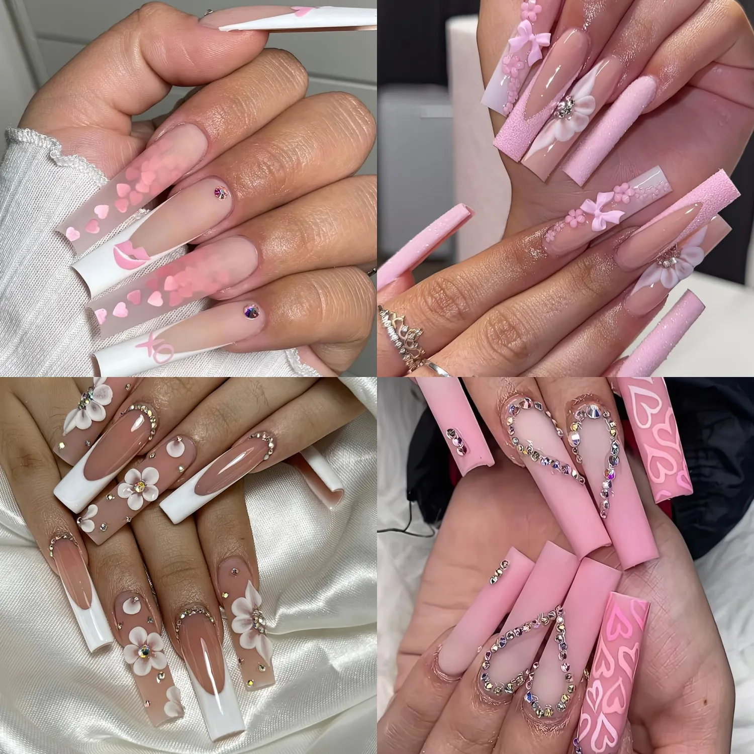 UNA GELLA Nail Tips Square Gel Nails Tips 216 PCS No C Curve Nail Tips XXL Extra Long Nail Tips Full Cover Square Straight Tips No C Curved Fake Nails Tapered Square Nails For Acrylic Nails